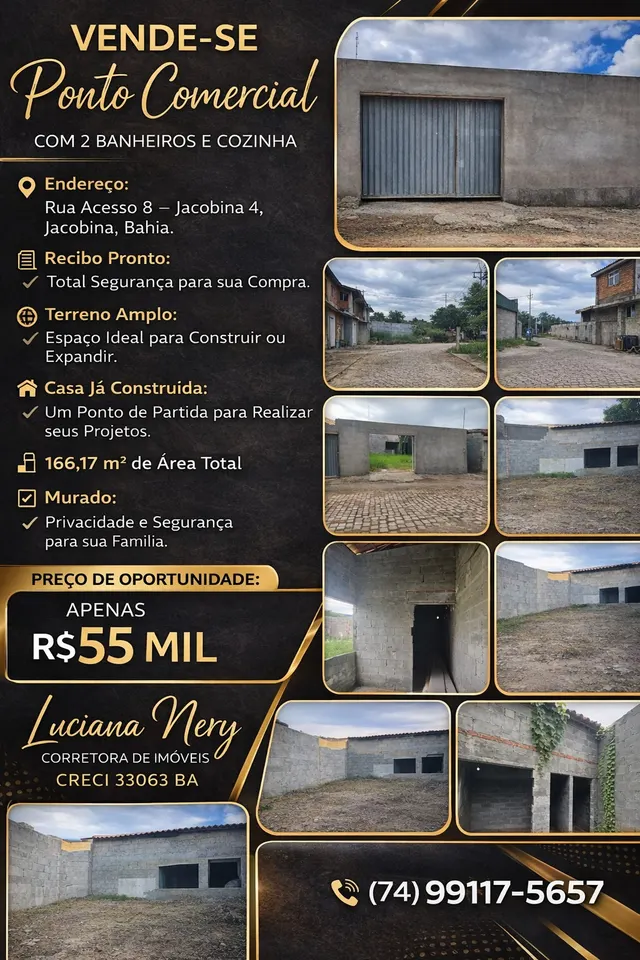 Ponto comercial na Jacobina 4 — R$ 55 mil — foto 1